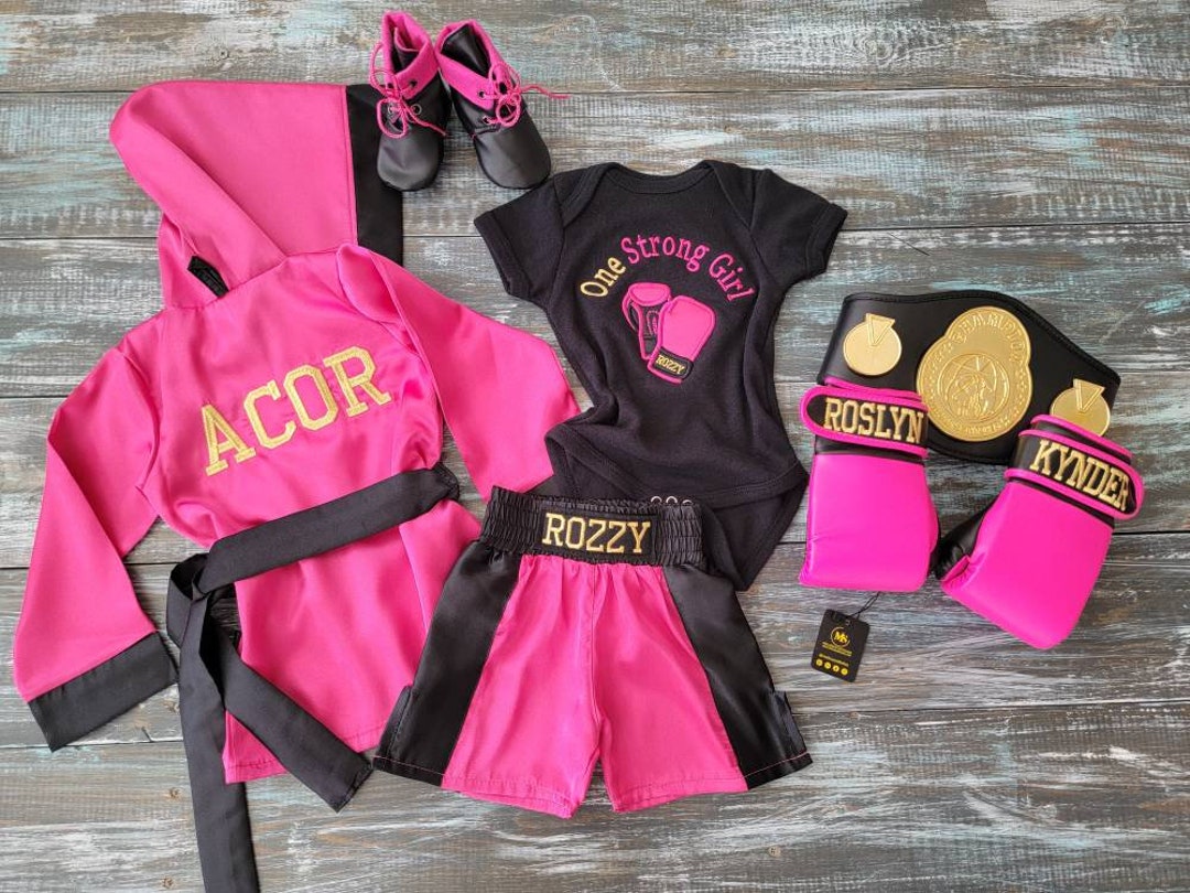 Vibrant Baby Boxing Sets Pink Purple and Hot Pink Etsy