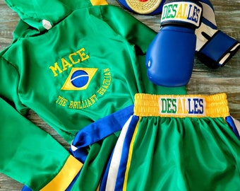 National Pride Boxing Set: Robe, Shorts and Gloves