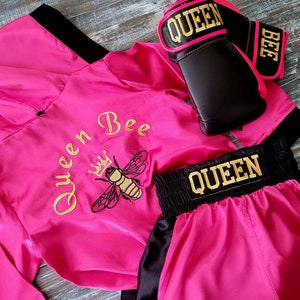 Personalized Adult Boxing Set: Robe, Trunks, and Gloves