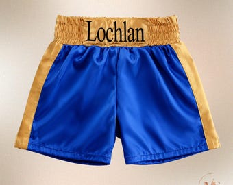 Boxing Birthday Party Outfit | Personalized Baby Boxing Shorts | Custom Boxing Theme | Baby Birthday Photos | First Birthday Gift