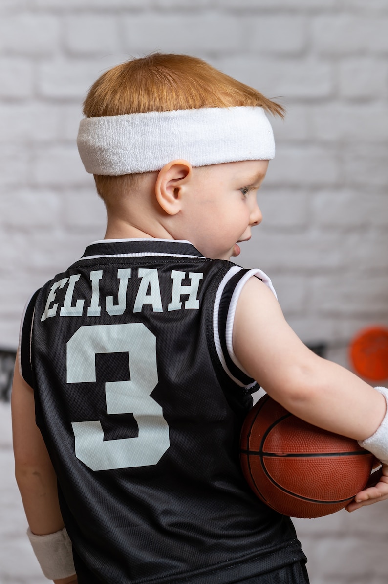 Personalized Basketball Jersey, Shorts or Set: Jersey, Shorts, Ball, and Sweatband Combo image 1
