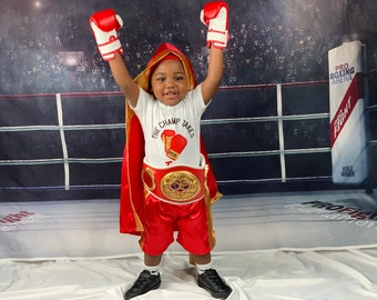 First Birthday Champion: Baby Boxing Set