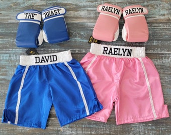 Personalized Baby Boxing Set: Gloves and Shorts