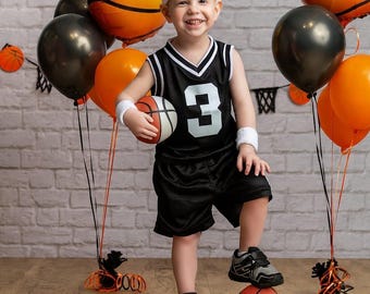Special Order Rookie of the Year Kids Basketball Set: Personalized Jersey, Shorts, Ball, and Accessories