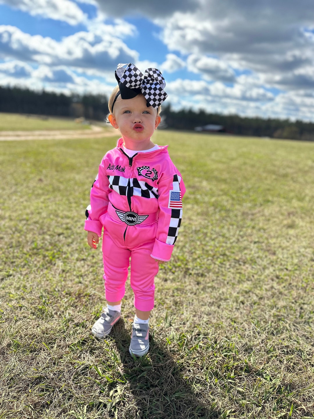 Kids Car Racing Suit, Driver Racing Suit, Pilot Suit, Baby Race Suit