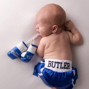 SALE ALERT: Adorable Preemie and Newborn Boxing Set Mini Prop Gloves + Shorts Personalized