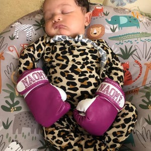 Mini Champs in the Making – Personalized Baby & Toddler Boxing Gloves | Custom Embroidered Keepsake