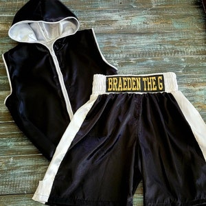 Youth Boxing Champion Outfit: Vest and Shorts