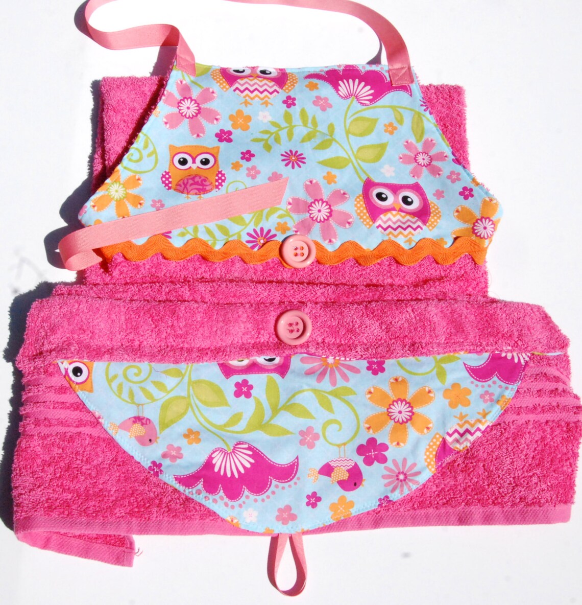 OWL Baby Bath Apron Baby hooded towel baby shower gift Etsy