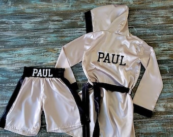 ADULT boxing ROBE and shorts (Gloves NOT included)