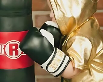 Tiny Fighter's Personalized Boxing Gloves for Babies