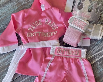 Royal Baby Boxing Set: Personalized Robe, Shorts, Gloves, and Crown