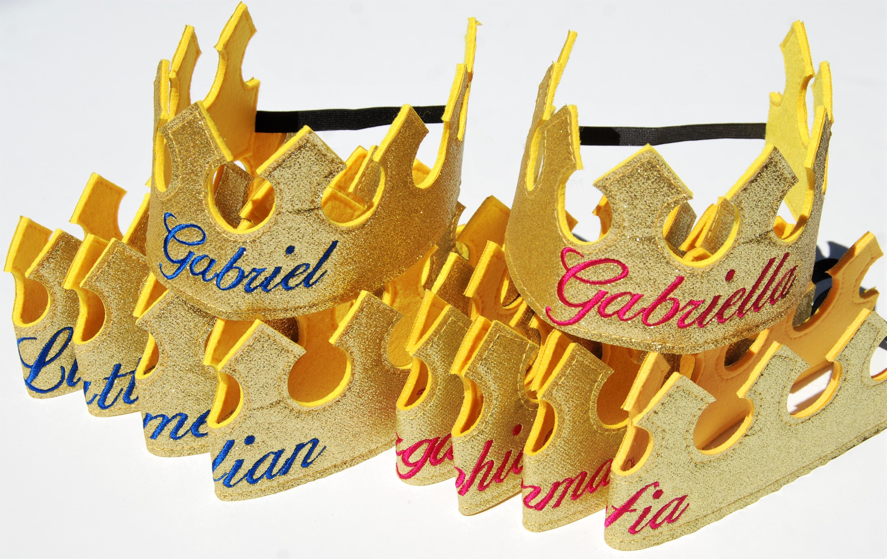 10 Personalized King Crown Party Favor