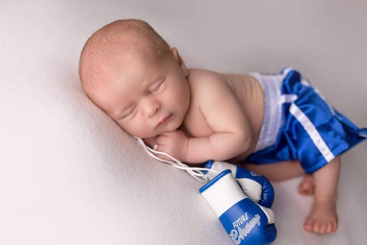 Baby Rocky Boxing Set juego de boxeo de ganchillo para bebés Pantalones  cortos de boxeo Guantes de boxeo Traje de boxeo Accesorio fotográfico para  recién nacidos Disfraz de Halloween -  España