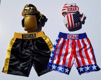 Personalized Kids Boxing Set: Gloves and Shorts