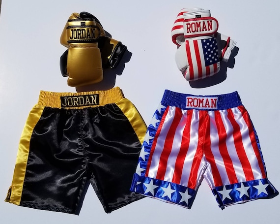 Set de boxeo infantil personalizado: guantes y pantalones cortos -   México