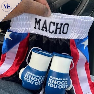 Personalized Baby Boxing Set: Shorts and Mini Gloves Included