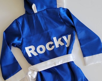 Unique Baby Boxing ROBE with Custom Vinyl Personalization