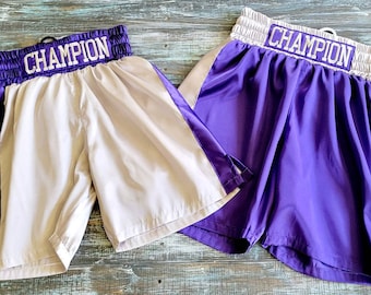 Customized Adult Boxing Trunks: Personalized Boxing Shorts (updated)