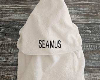 X-Large Personalized Hooded Towel with Embroidered Name on the Hood