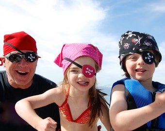 Pirate Bandana and Eye patch party favor