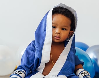 Baby Champion's Boxing Set: Personalized Robe, Shorts, and Gloves