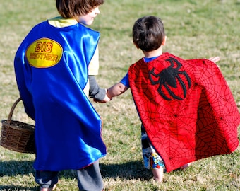 Big Brother cape/  Super Brother Cape/ Reversible cape/ Super Hero Cape