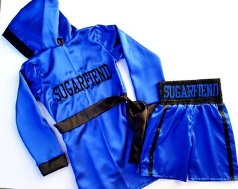 Youth Boxing Fighter Set: ROBE and SHORTS (Gloves Not Included)