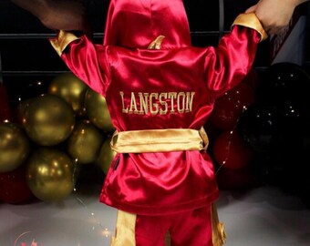 Personalized Baby Boxing Set – First Birthday & Photoshoot Outfit