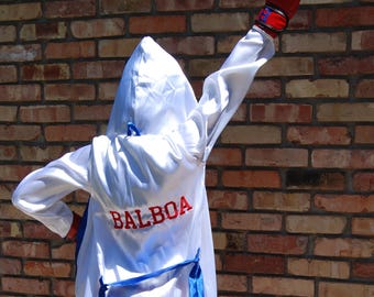 Rocky Balboa Youth Boxing Set | Personalized Robe, Shorts & Gloves | Individual Pieces or Combo | Boxer Outfit Costume USA Themed