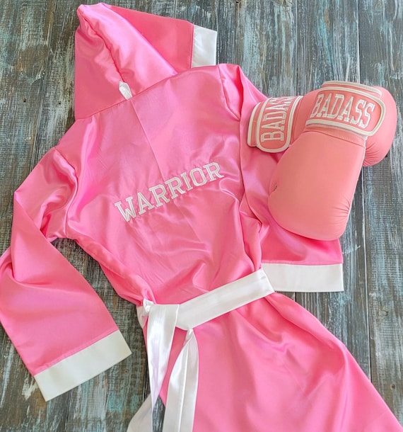 pink everlast boxing robe