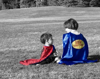 Big Brother cape and  Little Brother cape set