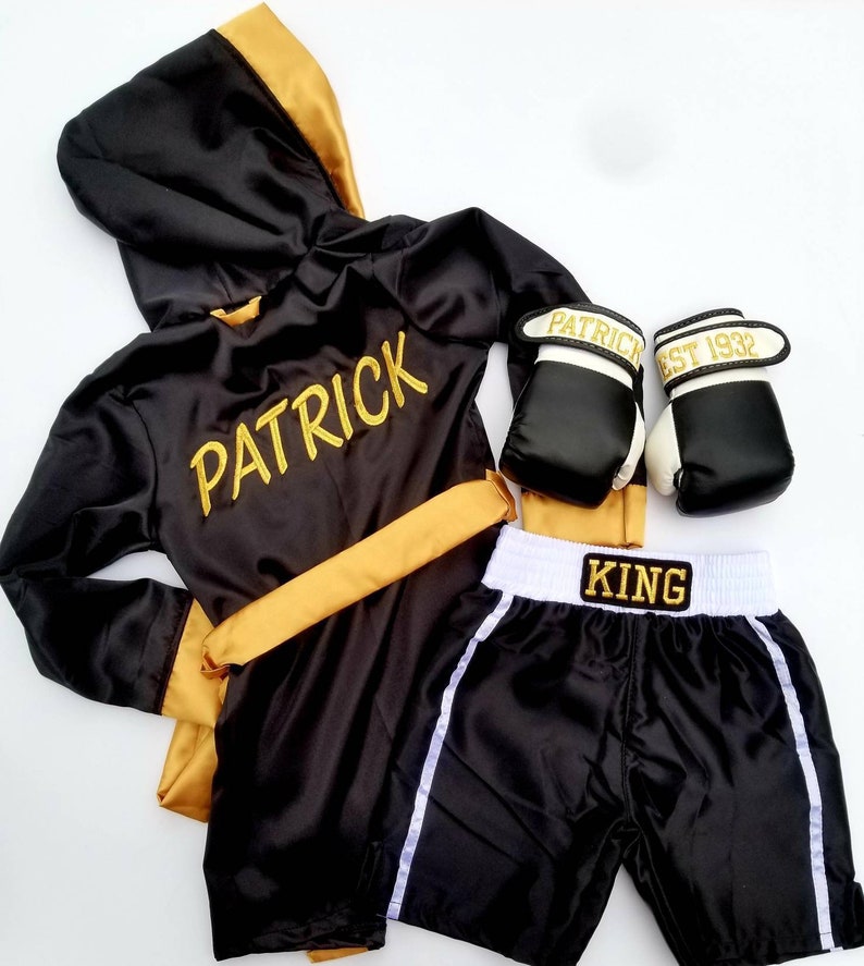 Baby Boxing Set ROBE Personalizedshorts Personalized and Etsy