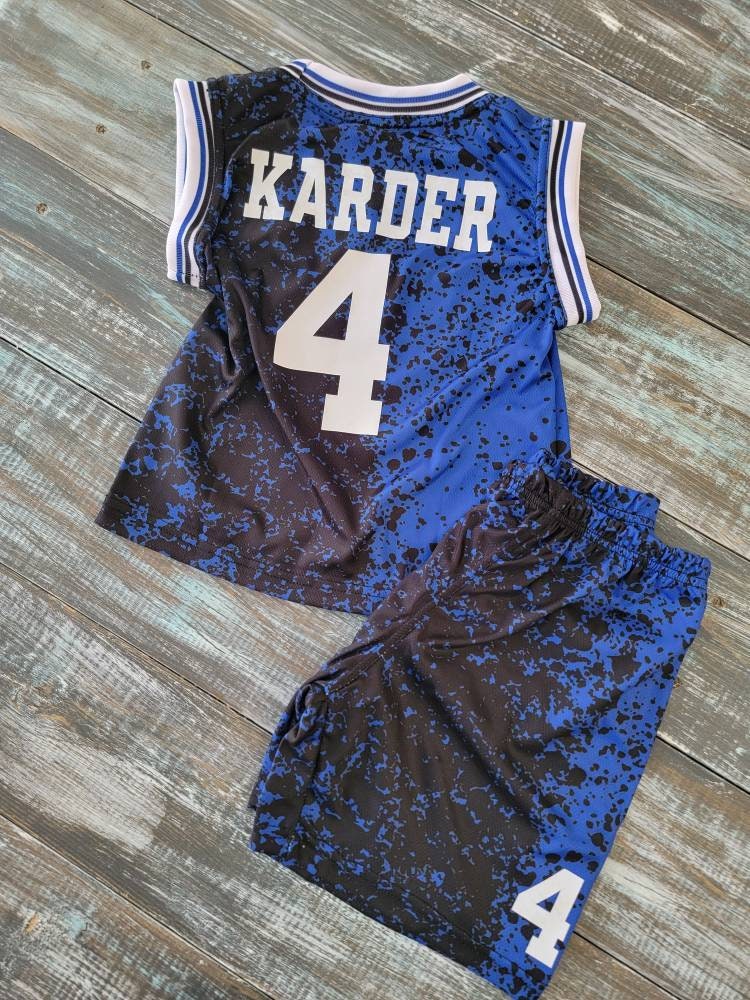 MelissasStitches Personalized Kids Basketball: Jersey and Shorts Set