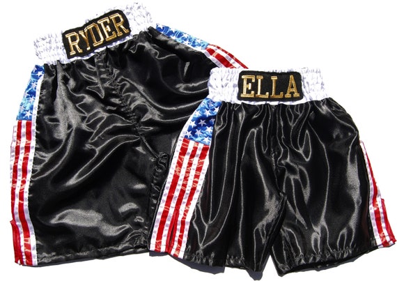 USA Flag Boxing Shorts, Professional Boxing Shorts, USA Boxing Training  Shorts, Athletic Fitness, Boxing MMA, Martial Art Grappling Sports 