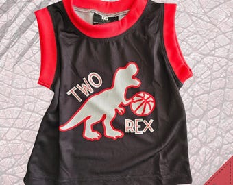 Two-Rex Custom Basketball Jersey or Complete Set – Personalized Just for Your Little MVP