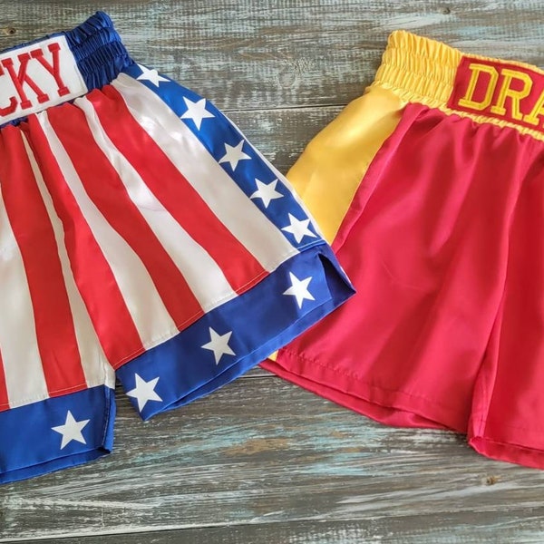 Personalized Boxing Trunks for Youth and Adults: Knockout Style in Every Size