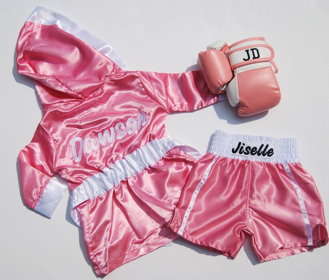 Baby boxing set ROBE Personalizedshorts personalized and Etsy