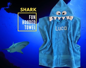 Custom Adult Shark Hooded Towels - Unleash Your Inner Shark!