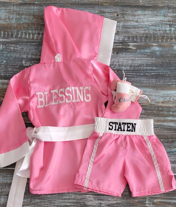 Newborn Baby Boxing Robe Set Boxing Boxer Baby Photo Outfit Etsy