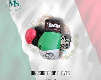 Mexican Flag Baby Mini Boxing Gloves: Ringside Prop Style