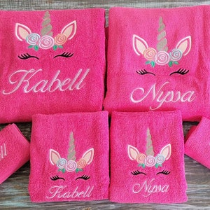 Girl Bath Towel Etsy UK