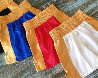 Ready to Ship: Baby & Kids Boxing Trunks - Perfect for Baby's Halloween!