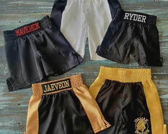 Personalized Baby Boxing Shorts - Trunks Only