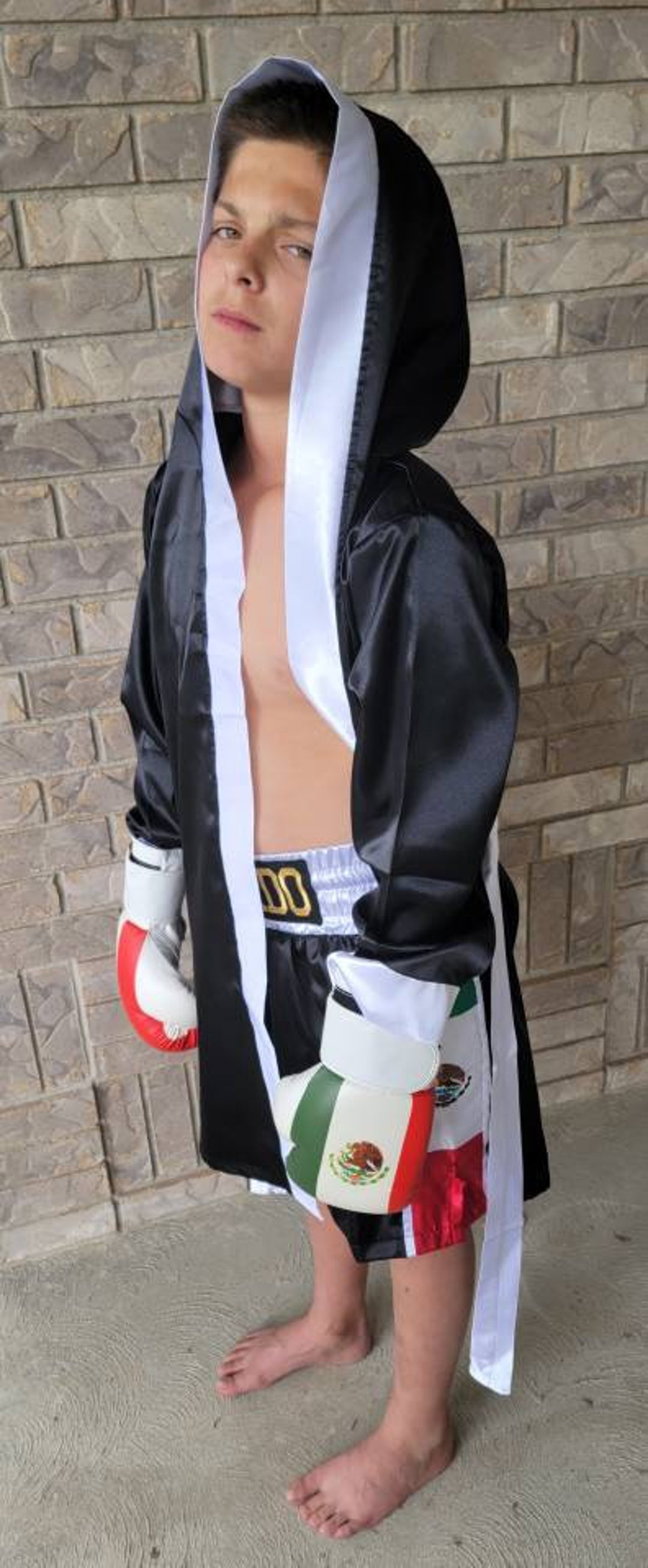 Mexico Youth Boxing Robe Shorts and Gloves Etsy