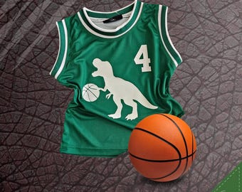 Dinosaur Themed Custom Basketball Jersey or Complete Set