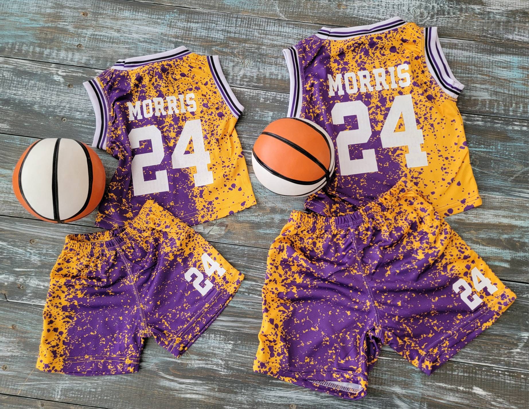 Adult/Youth Slam Dunk Reversible Basketball Uniform Set