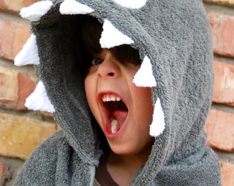 Shark Splash Hooded Fun Bath Towel