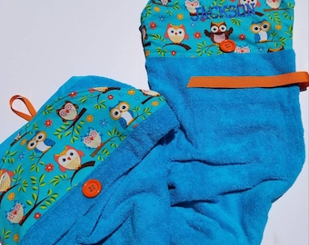 Animal Themed Baby Apron Towels: Frog, Mermaid, Monkey, Dinosaur & Bees