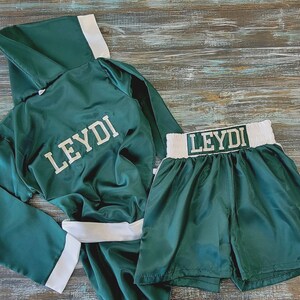 Personalized Adult Boxing Set: Robe, Shorts, and Gloves